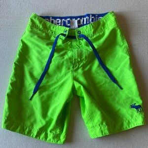 ABERCROMBIE NEON GREEN SWIM SHORT